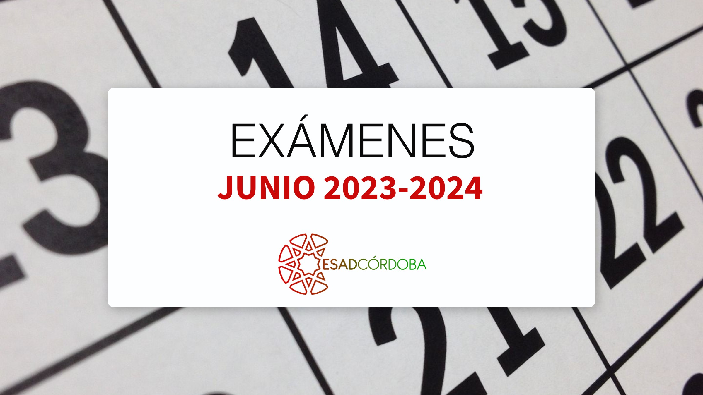 Portada del artículo Exámenes de Junio 23-24