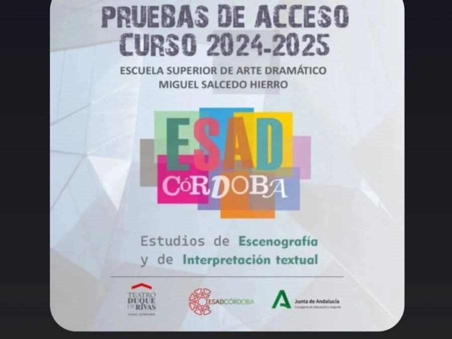 Pruebas de acceso extraordinarias – plazo 26 y 27 de Septiembre – Curso 2024/2025
